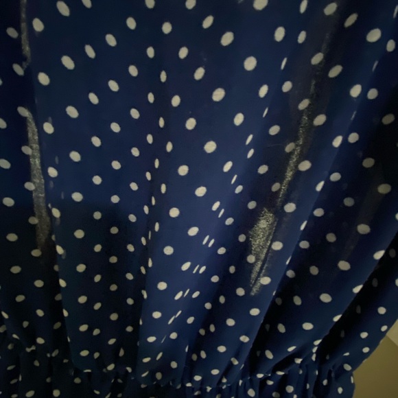 H&M Blue Polka dots Sheer Dress - Picture 5 of 6